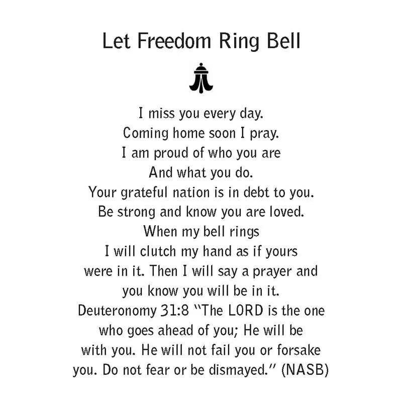 Let Freedom Ring Bell Pendant