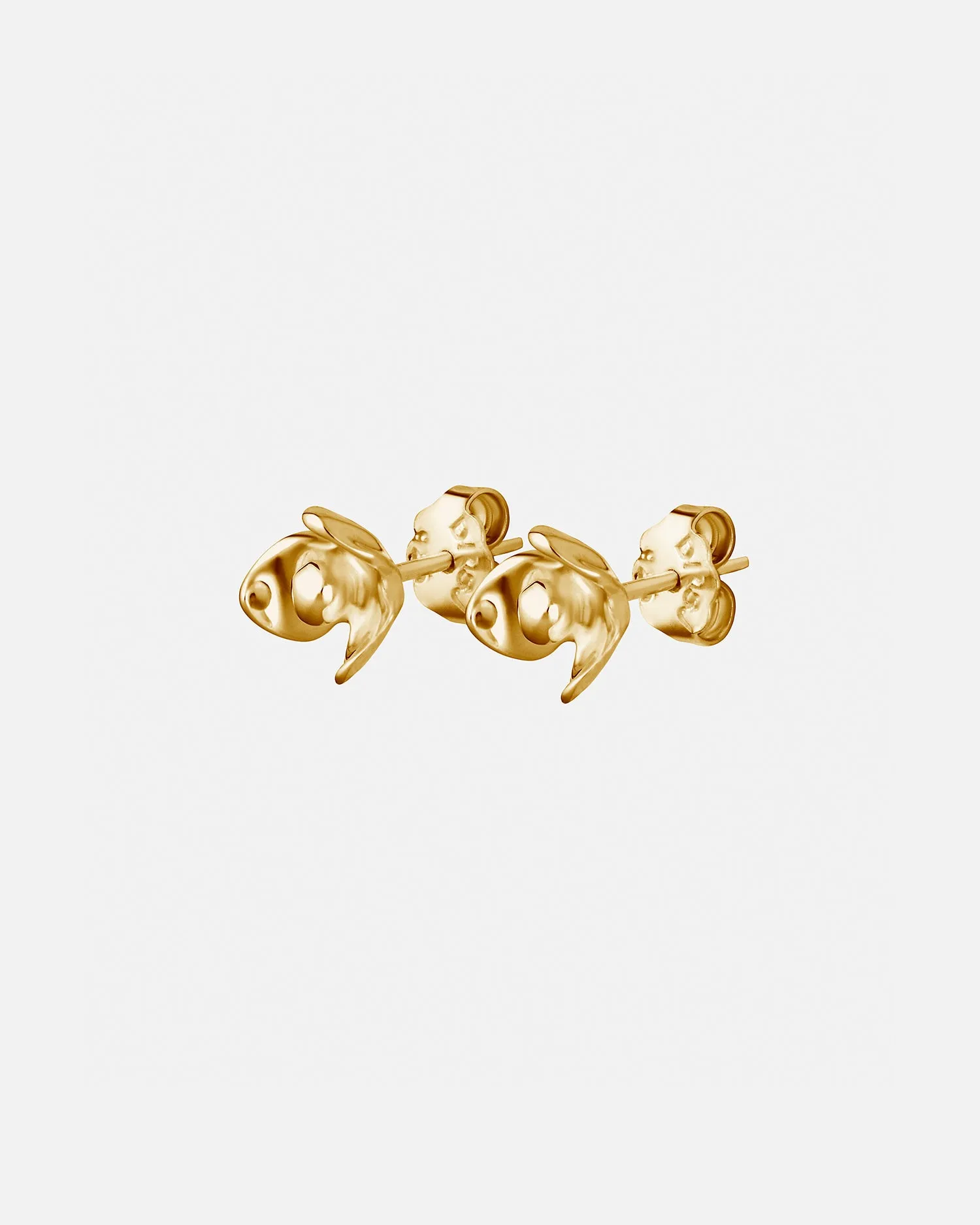 Lotus studs gold