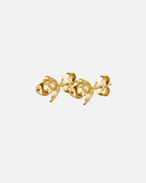 Lotus studs gold