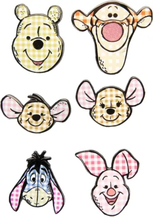 Loungefly Gingham Blind Box Collectible Lapel Pin - Individually Boxed Winnie the Pooh Character Pin for Exchanges, Backpacks, and More - Character May Vary, One Included