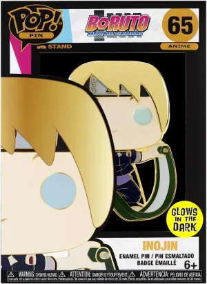 Loungefly PIN Large POP! Enamel Pin - Boruto Next Generations: Inojin - Boruto: Naruto Next Generations Enamel Pins - Cute Collectable Novelty Brooch - for Backpacks & Bags - Gift Idea