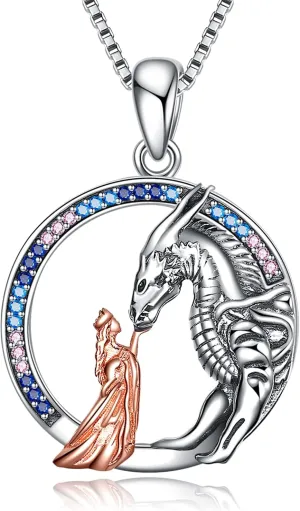 LUHE Animal Necklace Sterling Silver Cute Pendant Jewelry Gifts for Women and Teens