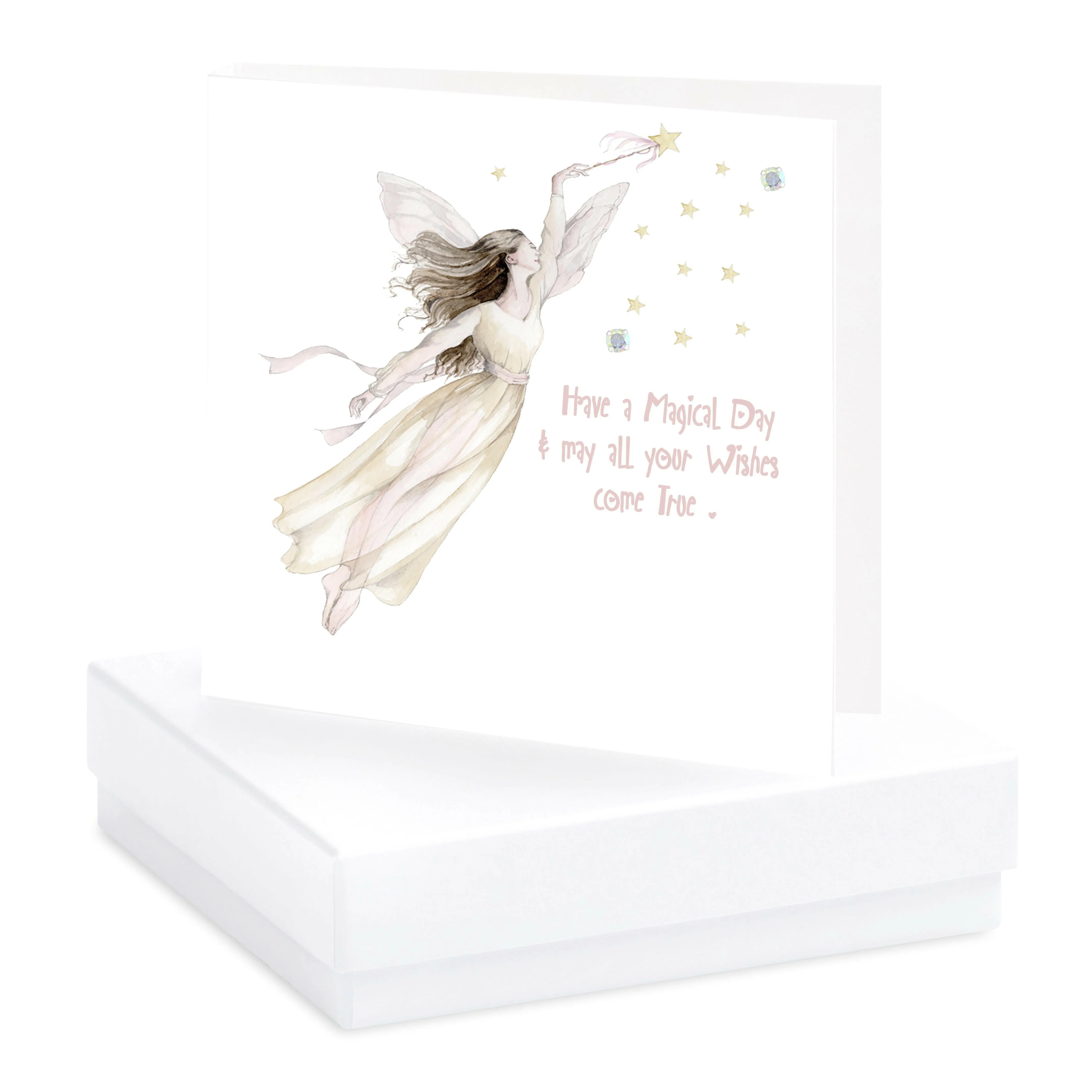 Magical Fairy Sterling Silver Stud Earrings - Boxed Gift Card Included