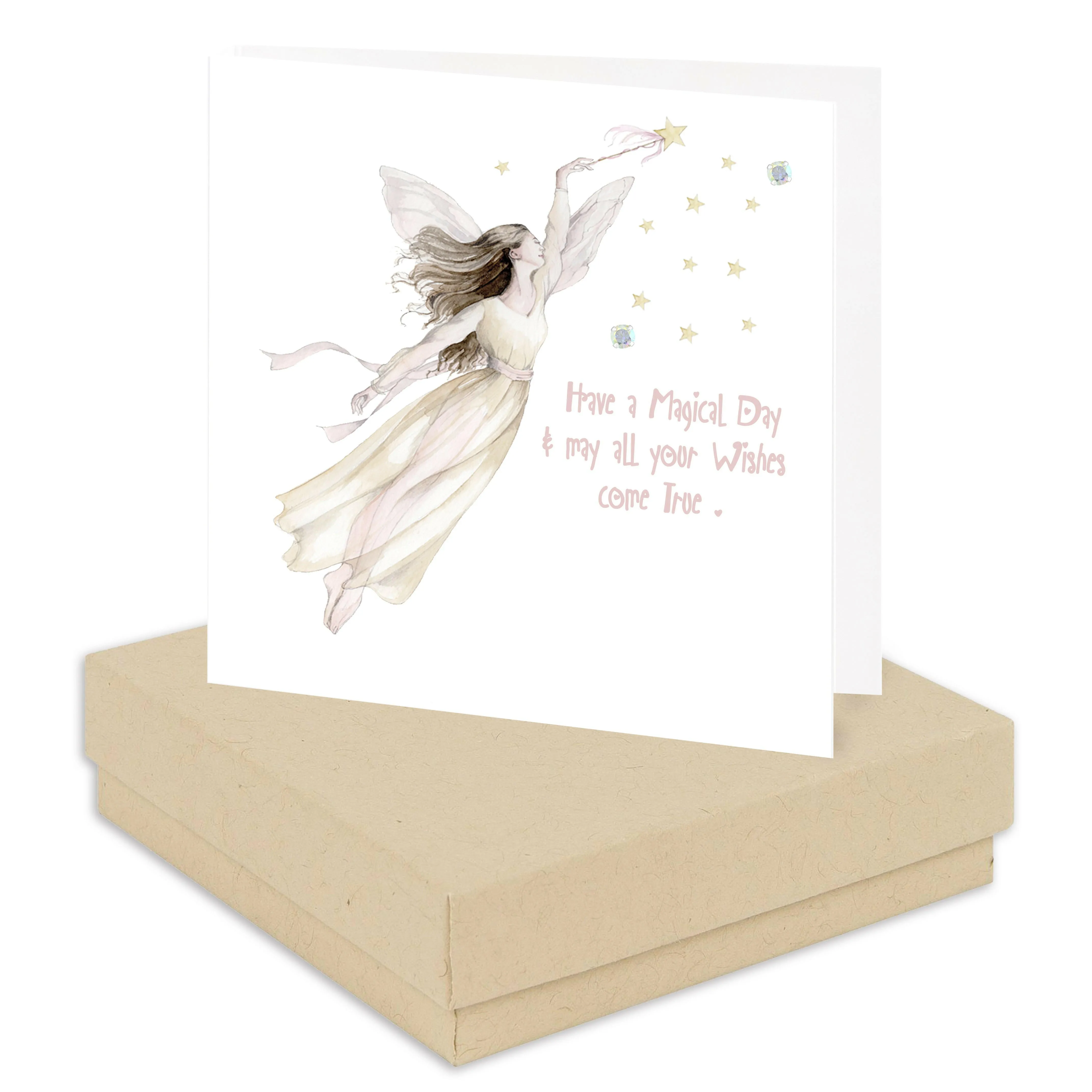 Magical Fairy Sterling Silver Stud Earrings - Boxed Gift Card Included