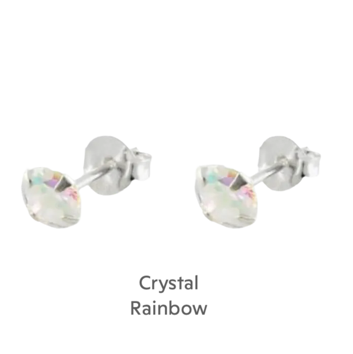 Magical Fairy Sterling Silver Stud Earrings - Boxed Gift Card Included