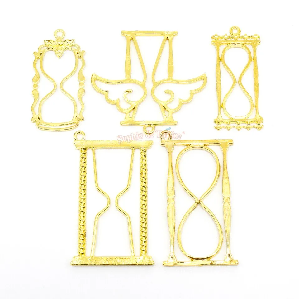 Magical Hourglass Theme Open Bezel (5 pieces)