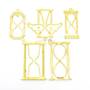 Magical Hourglass Theme Open Bezel (5 pieces)