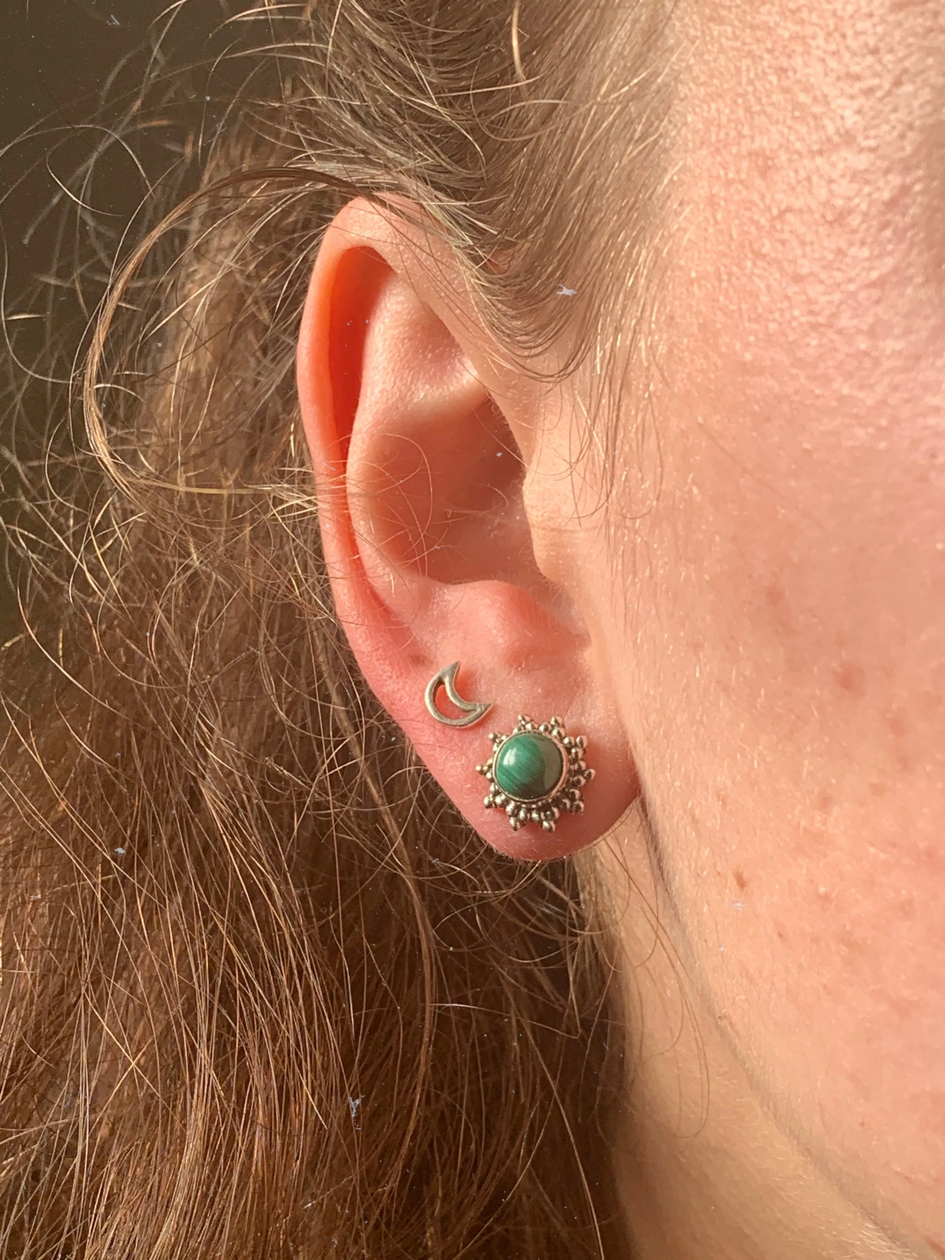 Malachite Sole Studs