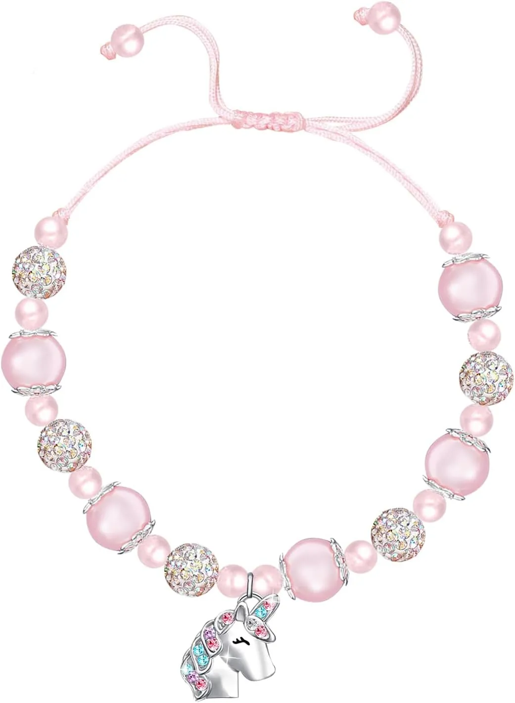 M&Ostyle Magical Unicorn Bracelet for GirlsPink Bracelet Unicorn Jewelry Gifts for Girls Daughter Granddaughter Niece Birthday Christmas