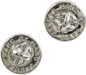 Marc Jacobs Turnlock stud earrings (Silver tone)
