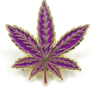 Marijuana Leaf Enamel Lapel Pin