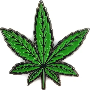 Marijuana Leaf Enamel Lapel Pin