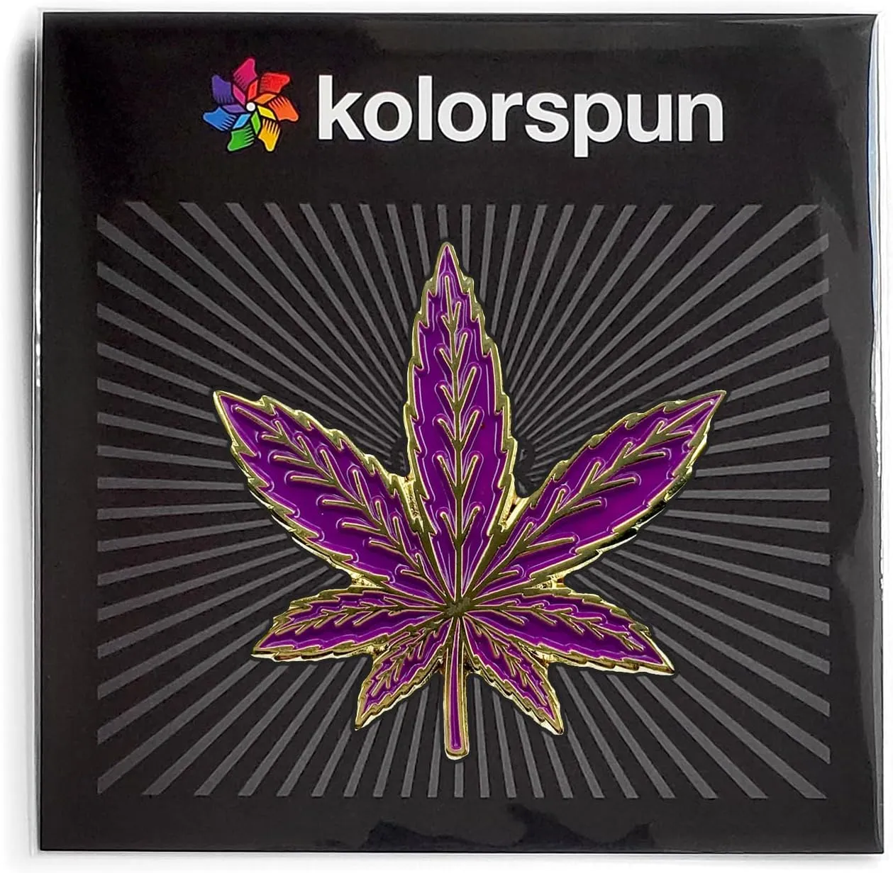 Marijuana Leaf Enamel Lapel Pin