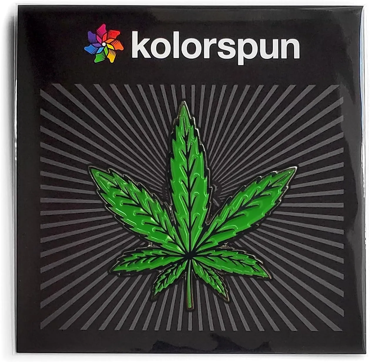 Marijuana Leaf Enamel Lapel Pin