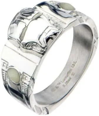 Marvel Iron Man Face Glow in the Dark Eyes 3D Ring - Officially Licensed Marvel Studios Collectible Unisex Ring, Size - 10