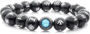 Marvel Studios Black Panther Light-Up Kimoyo Beads Bracelet Prop Replica - Officially Licensed Collectible - Panther Jewelry - Marvel Black - Wakanda