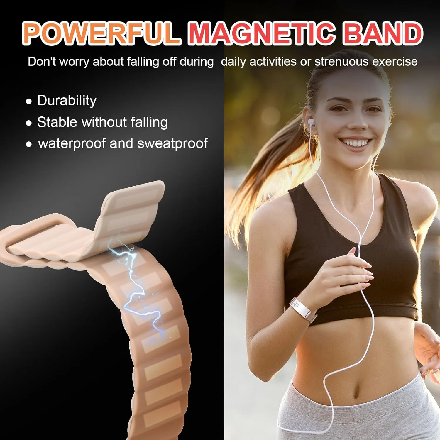 MEALGUET Comfortable Medical ID Bracelet for Men & Women - Custom Engraved Silicone Strap Comfort Fit Medical Alert Bracelets for Sports,Adjustable Waterproof Customizable Wristband for Diabetic