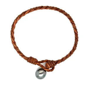Men's Tahitian Pearl & Leather Bracelets