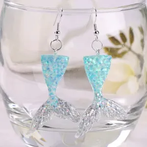 Mermaid Earrings - Mermaid Jewelry, Oceanside, Mermaid Tail, Mermaid Accessories, Seashore
