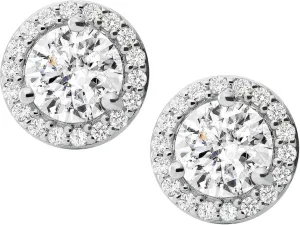Michael Kors Women's Brilliance Sterling Silver Cushion Cut Stud Earrings