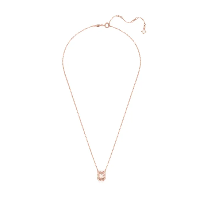 Millenia Octagon Cut Purple Rose Gold-tone Plated Necklace 5640291