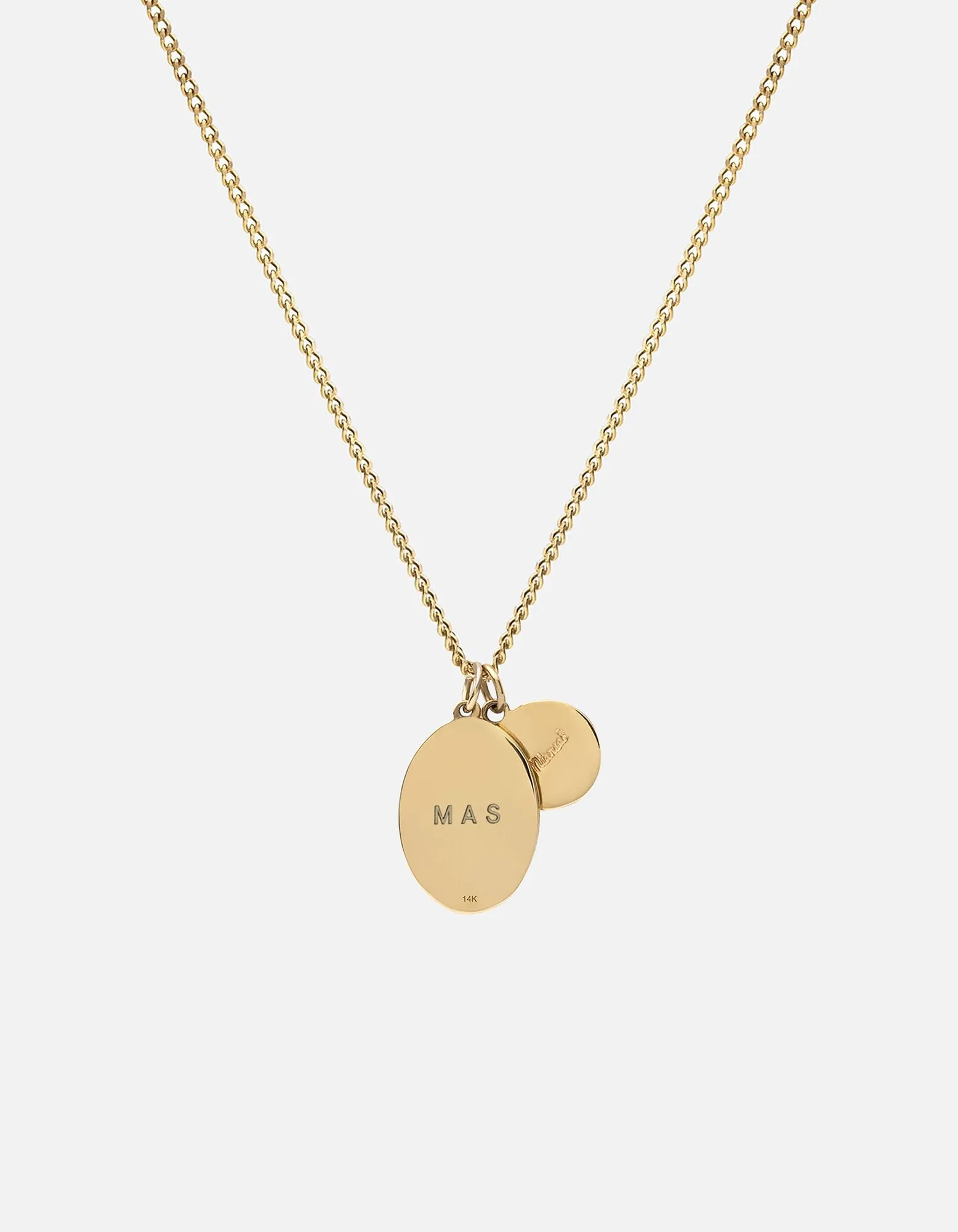 Mini Dove Necklace, 14k Gold/Teal