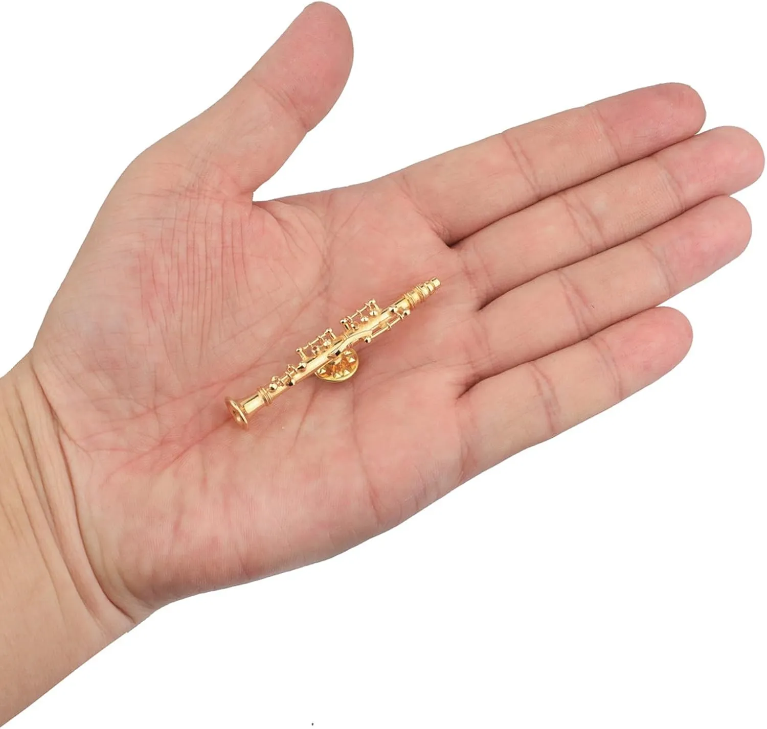 Miniature Musical Instrument Fashion Lapel Pin Mini Musical Instrument Brooch Model with Red Velvet Lined Instrument Case Christmas Birthday Gifts Decoration and Ornament for Men and Women