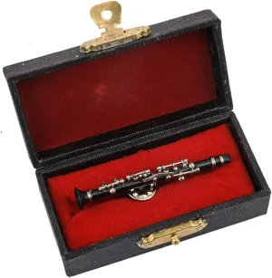 Miniature Musical Instrument Fashion Lapel Pin Mini Musical Instrument Brooch Model with Red Velvet Lined Instrument Case Christmas Birthday Gifts Decoration and Ornament for Men and Women