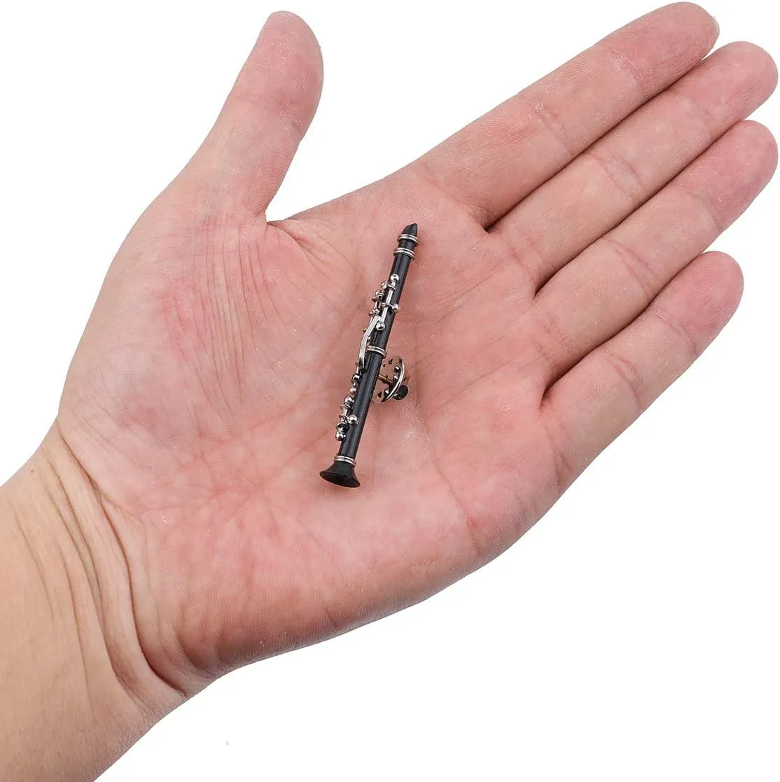 Miniature Musical Instrument Fashion Lapel Pin Mini Musical Instrument Brooch Model with Red Velvet Lined Instrument Case Christmas Birthday Gifts Decoration and Ornament for Men and Women