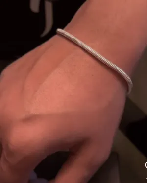 Minimalist Bracelet For Him 925 Silver