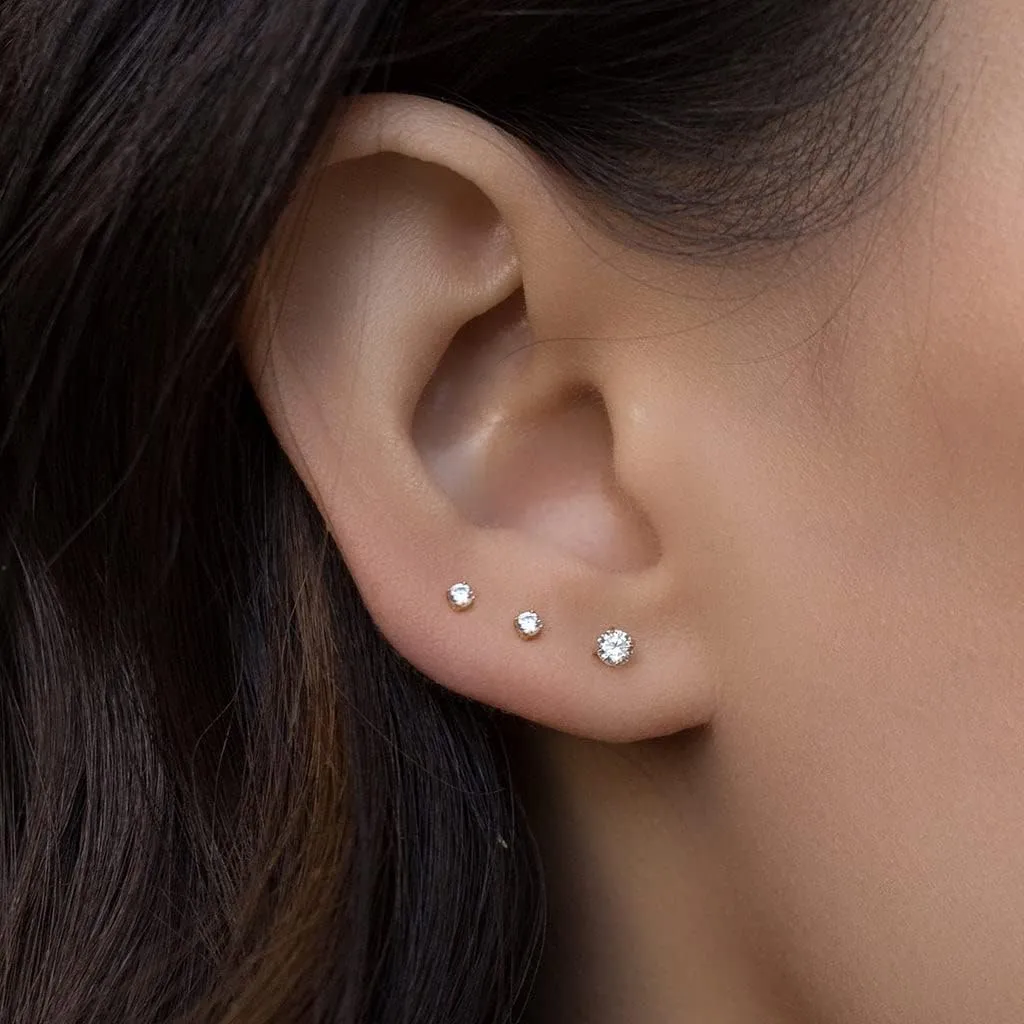 MODRSA Nose Studs 18g & 20g - L-Shaped Surgical Stainless Steel Diamond Studs for Women & Men - Corkscrew Nose Rings
