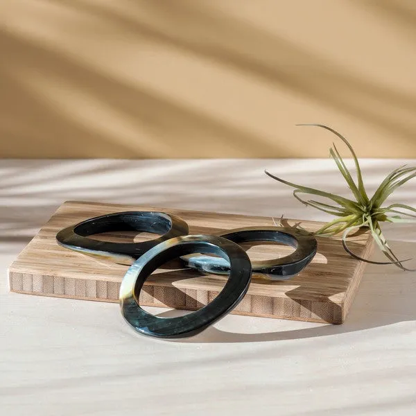 Mother-of-Pearl Bangle - Iridescent Black