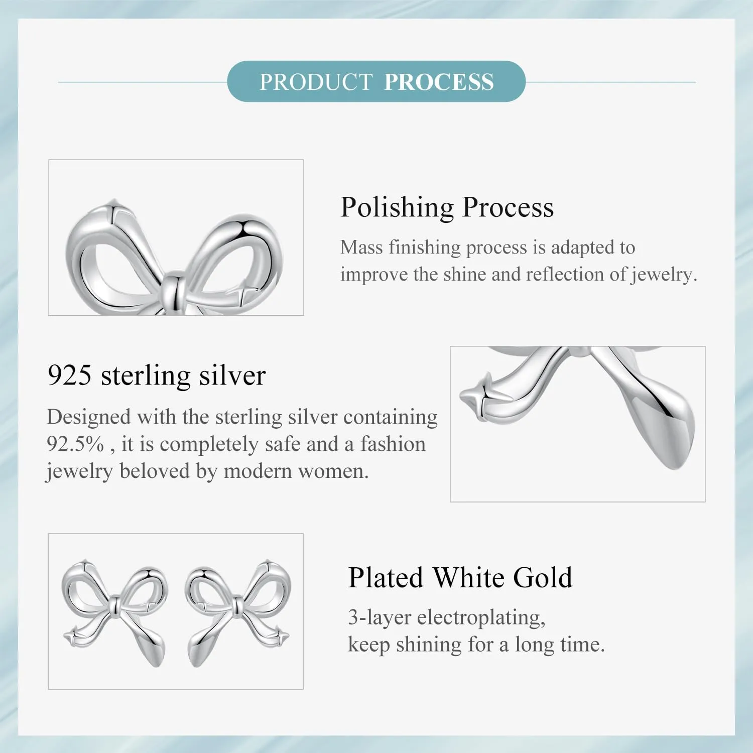 MUNDELL 925 Sterling Silver Classic Bow Knot Stud Earrings Butterfly Owl Poker Heart Hypoallergenic Earrings for Women Fine Jewelry