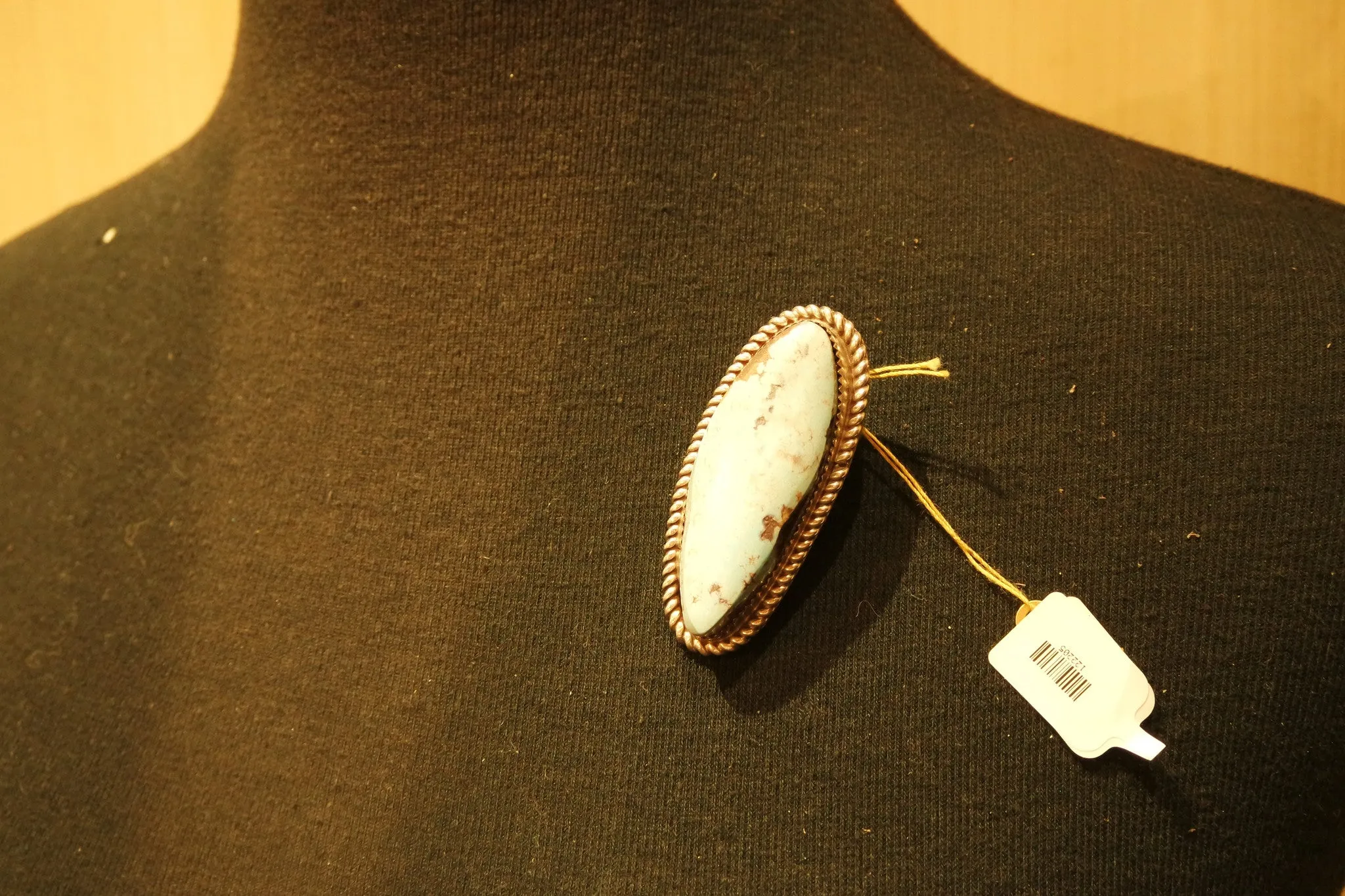 Native American Navajo Silver and Turquoise Brooch/Pin