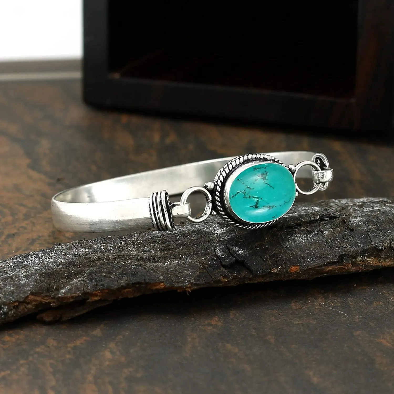 Natural Oval Gemstone Statement Cuff Bracelets for Women  Handmade Birthstone Bangle Bracelet Jewelry  Ideal Gift for Wedding, Christmas & Special Occasions