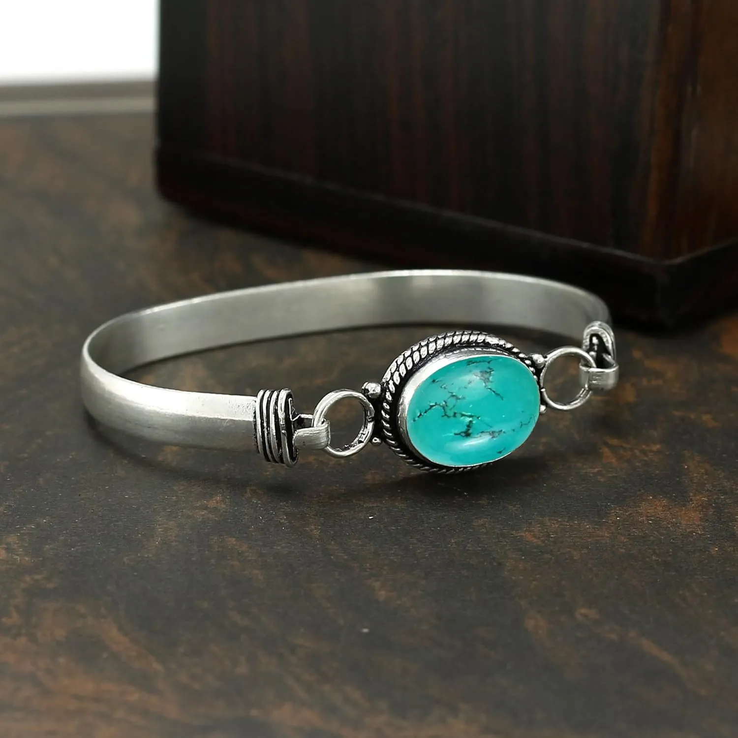 Natural Oval Gemstone Statement Cuff Bracelets for Women  Handmade Birthstone Bangle Bracelet Jewelry  Ideal Gift for Wedding, Christmas & Special Occasions