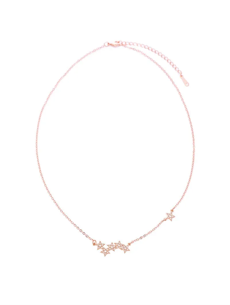 NECKLACE BAR ROSE STAR