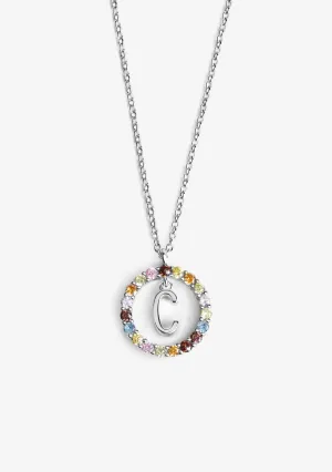 Necklace Iniziale Letter C Silver