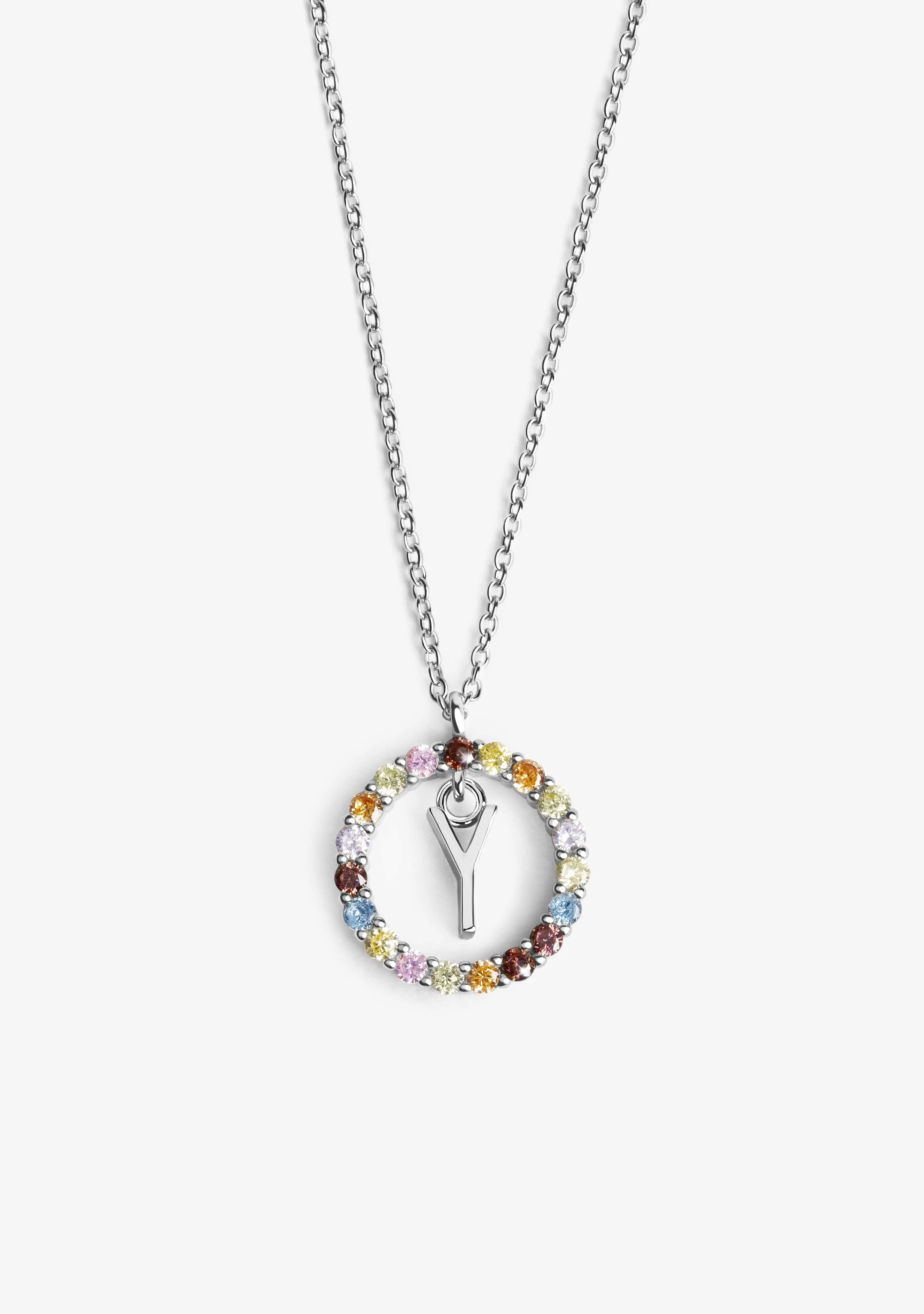 Necklace Iniziale Letter Y Silver