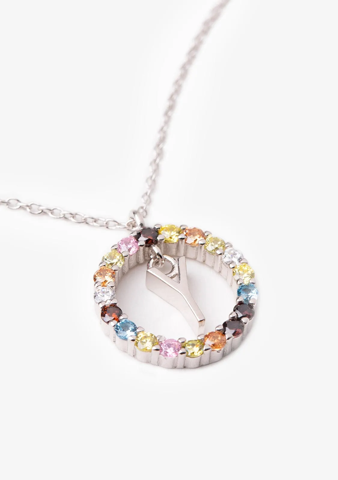 Necklace Iniziale Letter Y Silver