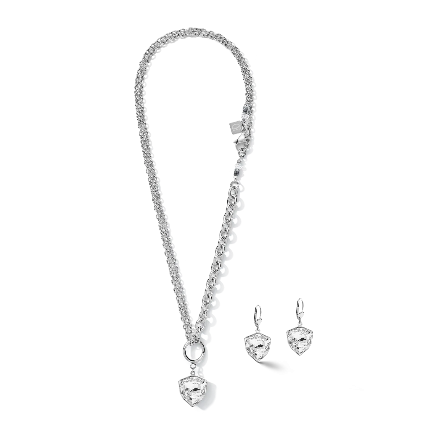 Necklace Magic crystal & chunky chain crystal