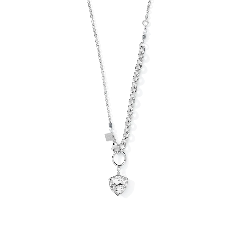 Necklace Magic crystal & chunky chain crystal