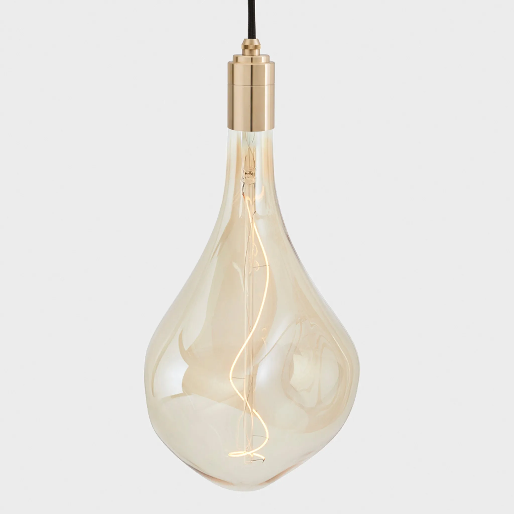 Nine Pendant in Brass   Voronoi III