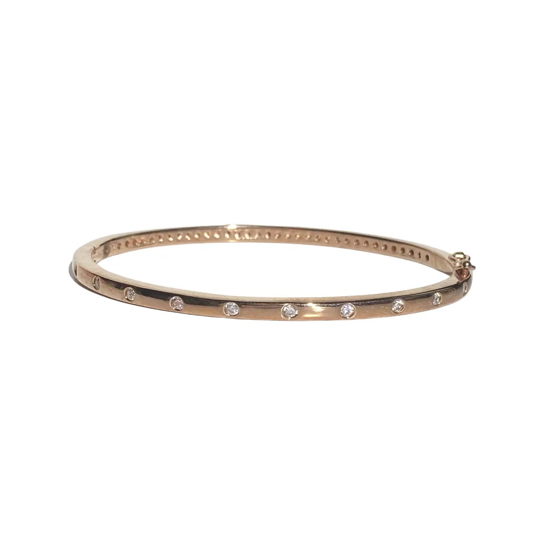 Noellery Snap Sparkle Bangle Bracelet