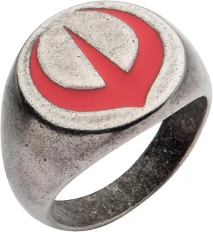 Officially Licensed Star Wars Andor Symbol Signet Ring - Lucasfilm Merchandise Collectible Ring