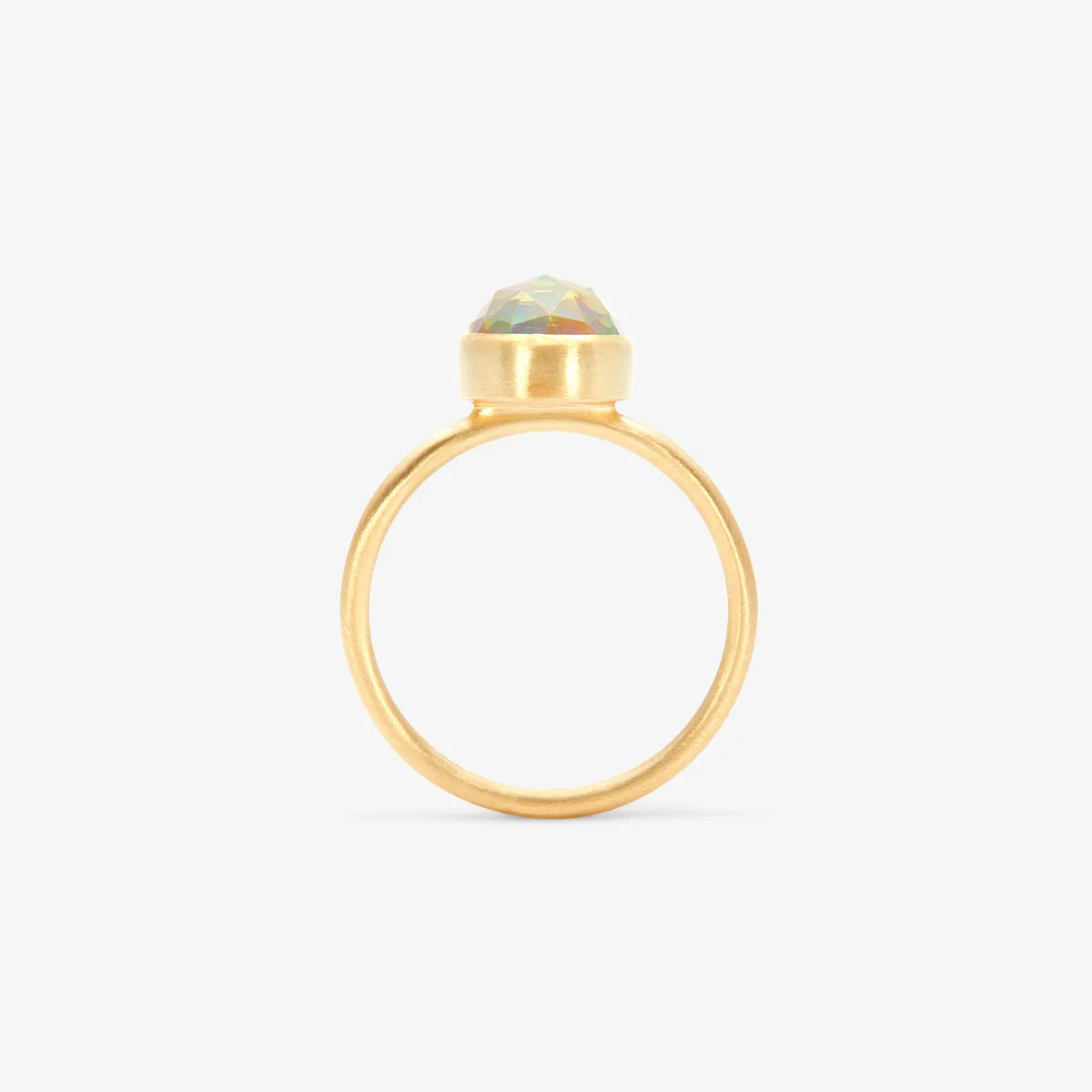 OR2-OOAK | 1.8 Carat One-of-a-Kind Rose Cut Fire Opal Ring #2