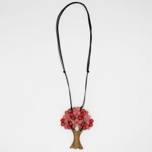 Orange Maple Tree  Statement Pendant