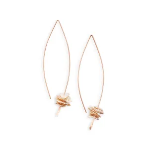Organic Pearl Crescent Earring