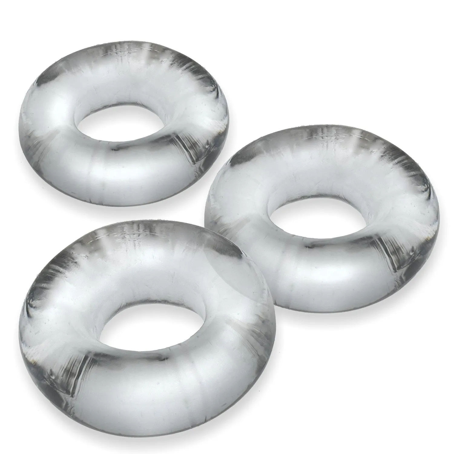 Oxballs Fat Willy Rings 3 Pack Jumbo C Rings - Clear
