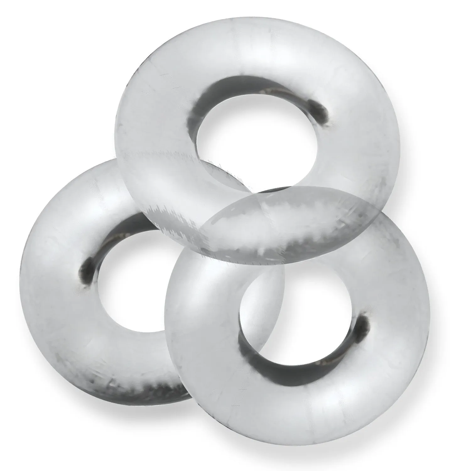 Oxballs Fat Willy Rings 3 Pack Jumbo C Rings - Clear